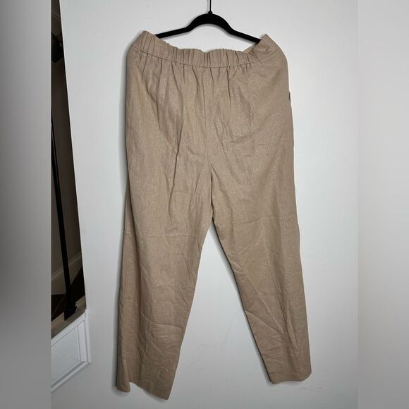 Natori Beige Linen Pants - Picture 2 of 7